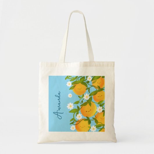Tote Bag Jardin des Oranges d'été (Devant)