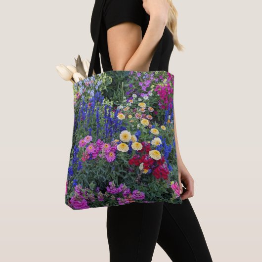 Tote Bag Jardin d'été coloré Floral (De près)