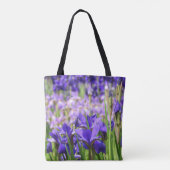 Tote Bag Jardin d'Irises pourpres d'Améthyste (Dos)