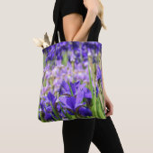 Tote Bag Jardin d'Irises pourpres d'Améthyste (De près)