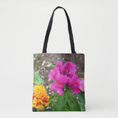 Tote Bag Jardin extérieur fleuri (Devant)