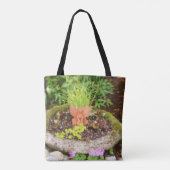 Tote Bag Jardin Fleur Fée Photo Peinture (Dos)
