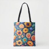 Tote Bag Jardin fleuri | (Devant)
