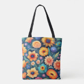 Tote Bag Jardin fleuri | (Dos)