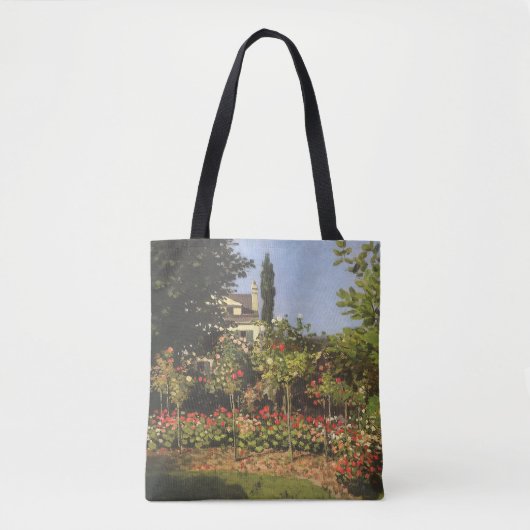 Tote Bag Jardin fleuri à Sainte Adresse par Claude Monet (Devant)