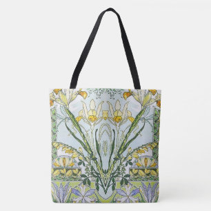 Tote Bag Jardin fleuri Art nouveau
