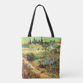 Tote Bag Jardin fleuri avec chemin par Vincent van Gogh (Dos)