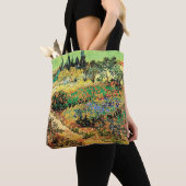 Tote Bag Jardin fleuri avec chemin par Vincent van Gogh (De près)