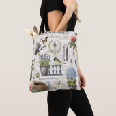Tote Bag Jardin fleuri Vintage (De près)