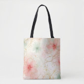 Tote Bag Jardin floral d'aquarelle printanière (Devant)