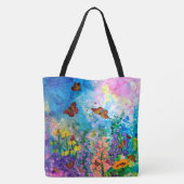 Tote Bag Jardin Fourre-tout de papillon (Dos)