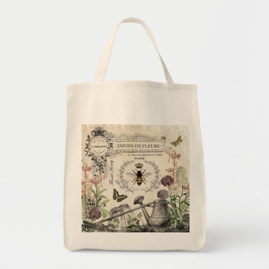 TOTE BAG JARDIN FRANÇAIS D'ABEILLE (Devant)