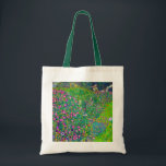 Tote Bag Jardin Italien, Gustav Klimt<br><div class="desc">Gustav Klimt (14 juillet 1862 - 6 février 1918) était un peintre symboliste autrichien et l'un des membres les plus importants du mouvement de sécession de Vienne. Klimt est réputé pour ses peintures, ses peintures murales, ses croquis et autres objets d'art. En plus de ses oeuvres figuratives, qui comprennent des...</div>
