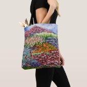 Tote Bag Jardin/jardin fleuri en août Oeuvres d'art/peintur (De près)
