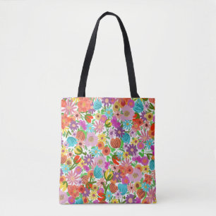 Tote Bag Jardin Joyeux en Fleur