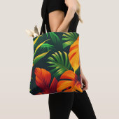 TOTE BAG JARDIN NATUREL FEUILLE LÉGER (De près)