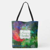 Tote Bag Jardin rose abstrait personnalisé (Dos)