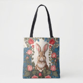 Tote Bag Jardin Rose Brown Bunny (Devant)