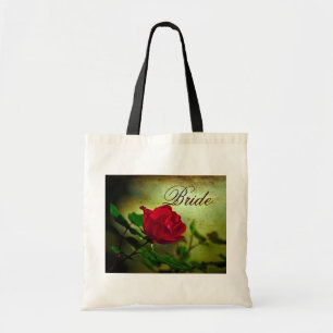 Tote Bag jardin rouge rose steampunk gothique mariage