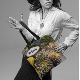 Tote Bag Jardin Succulent Océanside Personnalisé