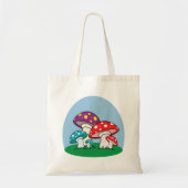 Tote Bag Jardin vibrant de champignons amanites (Devant)