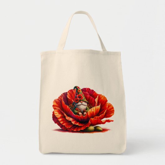 Tote Bag Jardin Whimsical Watercolor Gnome (Devant)