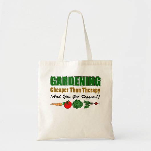 Tote Bag Jardinage meilleur marché que la thérapie (plus le (Devant)