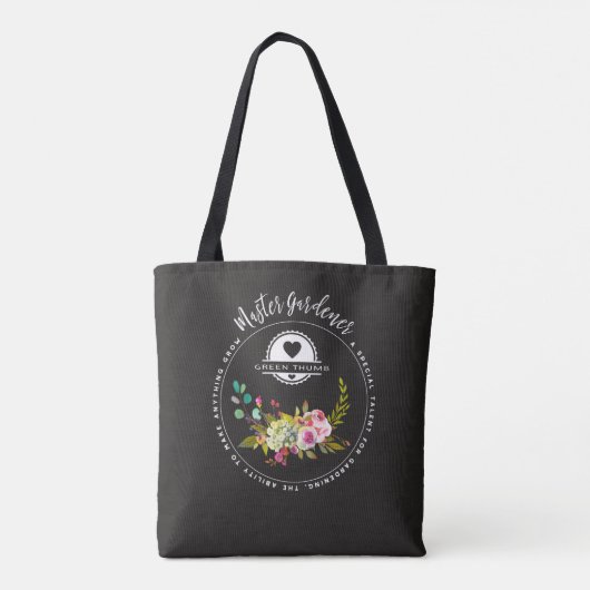 Tote Bag Jardinier principal, cadeaux de jardinage. Pouce (Dos)