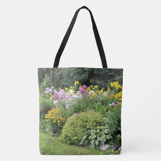 Tote Bag Jardins de tente de fin d'été (Devant)