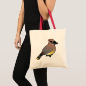 Tote Bag Jaseur de cèdre (Devant (produit))