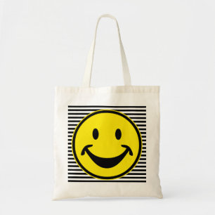 Tote Bag Jaune amusant & rayures + votre dos. & Idée