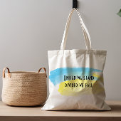 Tote Bag Jaune bleu drapeau ukrainien unis nous tenons une 