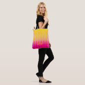 Tote Bag Jaune clair et rose (Sur le modèle)