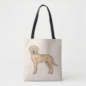 Tote Bag Jaune Labrador Retriever mignon Dessin Dessin Chie (Devant)