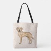 Tote Bag Jaune Labrador Retriever mignon Dessin Dessin Chie (Dos)