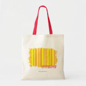 Tote Bag Jaune mince 2 de rayures (Devant)