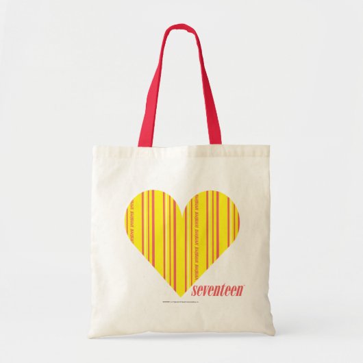 Tote Bag Jaune mince 3 de rayures (Devant)