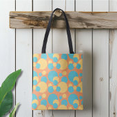 Tote Bag Jaune rétro et bleu
