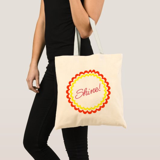Tote Bag Jaune rouge brillant moderne (Devant (produit))