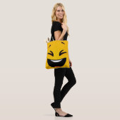Tote Bag Jaune visage heureux (Sur le modèle)