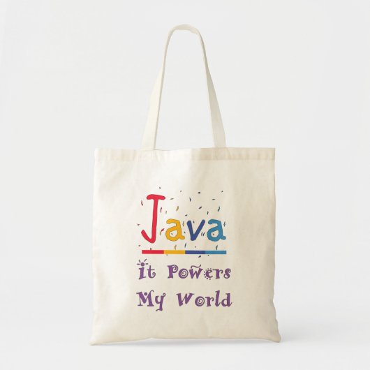 Tote Bag Java alimente mon monde (Devant)