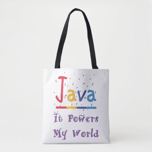 Tote Bag Java alimente mon monde (Devant)