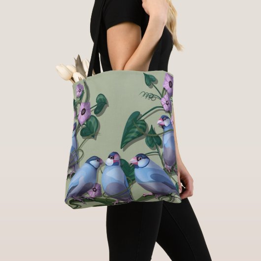 Tote Bag Java sparrows (De près)