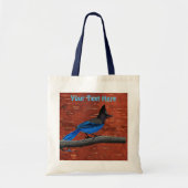 Tote Bag Jay de Steller sur écorce de bouleau intérieur (Devant)