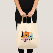 Tote Bag Jazz coloré Design Art Moderne (Devant (produit))