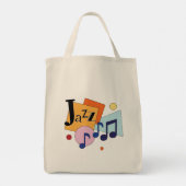 Tote Bag Jazz coloré Design Art Moderne (Dos)