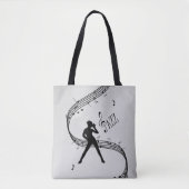 Tote Bag Jazz Dance Silver (Devant)