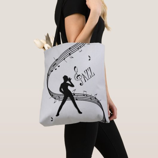 Tote Bag Jazz Dance Silver (De près)