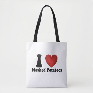 Tote Bag Je adore les pommes de terre écrasées Cadeau de dî