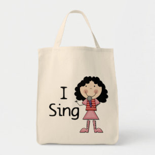 Tote Bag Je chante les T-shirts et les cadeaux femelles